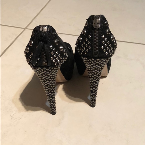 Miu Miu Black Studded Heels - Picture 2 of 4